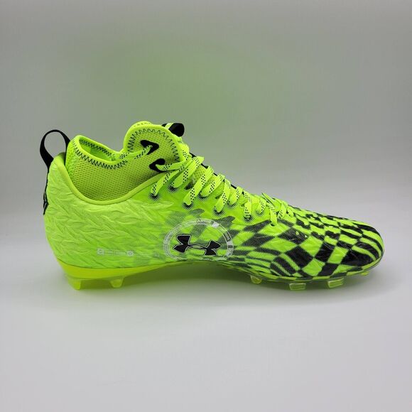 Under Armour Football Cleats Mens 12 Green Spotlight Clone MC LE 3026336-300 - Picture 11 of 16